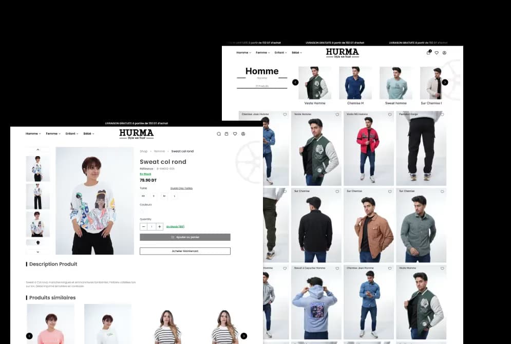e-commerce website