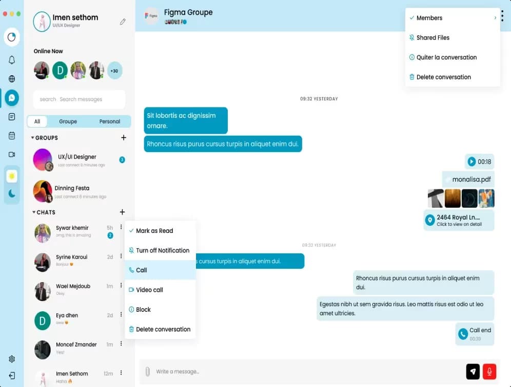 chat application